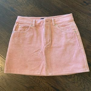Forever 21 Pink Corduroy Mini Skirt Size S